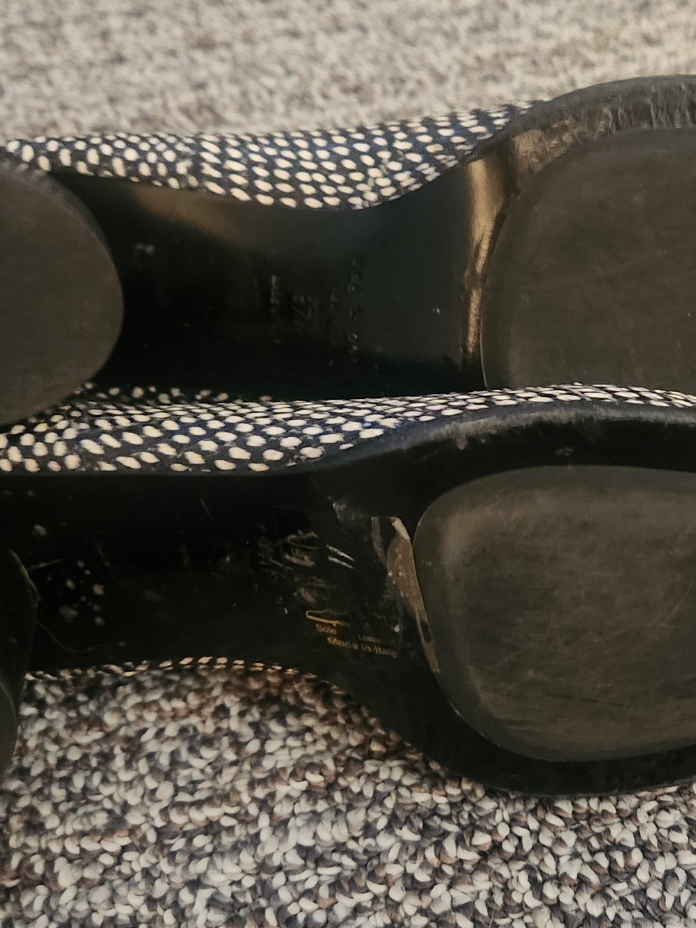 rag & bone Black and Cream Spotted Ankle Booties - Picture 5 of 7